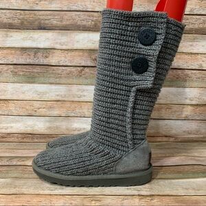 Ugg grey Double Button Boots